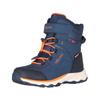 Winterstiefel TROLLKIDS "KIDS HAFJELL WINTER BOOTS XT", Gr. 33, nordic blau, mystic blau, flame orange, Synthetik, Textil, sportlich, Schuhe, wasserdicht, Klettverschluss, reflektierende Details