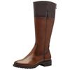 Stiefel TAMARIS "Tamaris Stiefel Leder/Textil", Damen, Gr. 40, muscat, Leder, Textil, casual, Schuhe