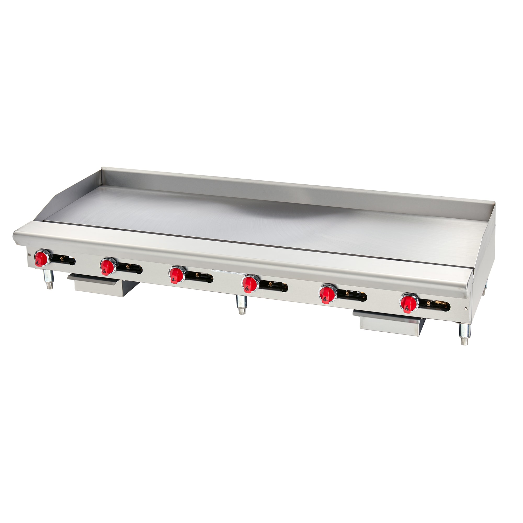 American Range ARSMG-72 NG 72" Gas Commercial Griddle w/ Manual Controls - 1" Steel Plate, Natural Gas, Stainless Steel, Gas Type: NG