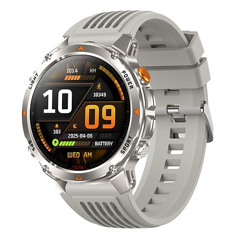 ht37 Smartwatch 1,46 Zoll Smartwatch Militär Bluetooth Anruf Smartwatch Eingebauter GPS-Kompass Barometrischer Höhenmesser 3atm wasserdichte Sport-Smartwatches