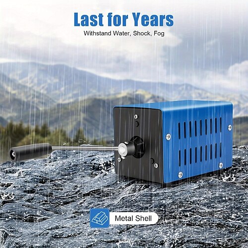 Thermall Handkurbelgenerator – robuste tragbare Powerbank mit USB-Ladegerät, Handkurbel, keine Batterie erforderlich, kompakt leicht (unter 1 Pfund) für Camping, Notfälle, netzunabhängiges Leben – Image