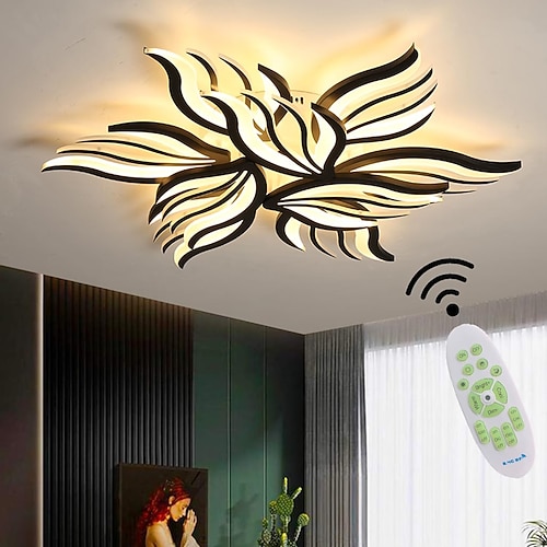 dimmbar cluster design deckenleuchten kunststoff künstlerischer stil modern stil neuheit schwarz led modern 110-240 v Image