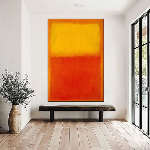 1 Stück Marks Rothko Leinwand-Wandkunst, handgemaltes Kunstwerk, Gemälde, Bild für Büro, Schlafzimmer, Zuhause, moderne Dekoration, gerollte Leinwand (ohne Rahmen) Image