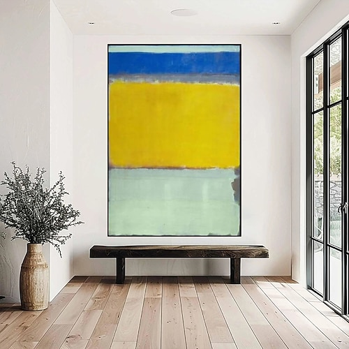 1 Stück Marks Rothko Leinwand-Wandkunst, handgemaltes Kunstwerk, Gemälde, Bild für Büro, Schlafzimmer, Zuhause, moderne Dekoration, gerollte Leinwand (ohne Rahmen) Image