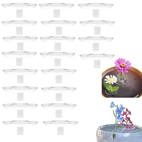 20-teiliger kreativer schwebender Blumenarrangementhalter – minimalistische Vase im Wabi-Sabi-Stil, Blumentopf für frische oder hydroponische Blumen, Wohnzimmerdekor Image