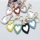 Portachiavi personalizzato con specchio per il trucco con portachiavi color oro giallo con logo personalizzato Portachiavi con ciondolo a forma di cuore Regalo per la festa della mamma