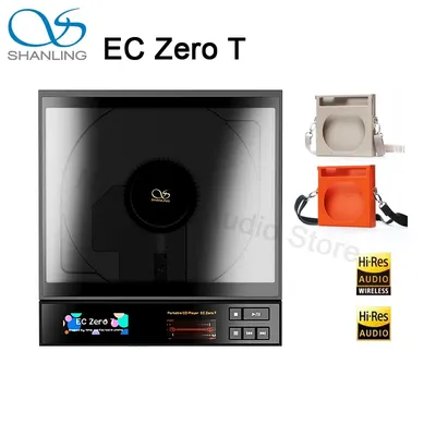 SHANLING EC Zero T CD Player Portable Desktop CD Player Bluetooth LCD Display DAC CD Playback HIFI Hi-Res Headphone Amplifier