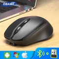 Mouse wireless compatibile Bluetooth Mouse wireless USB 2.4G Mouse silenzioso ricaricabile per PC portatile MacBook Tablet