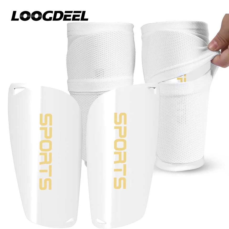 Loogdeel New Kids Youth Adult Soccer Shin Guards with Sleeves,Slip in Shinguards Soccer Shin Pads for Boys Girls Child Teens