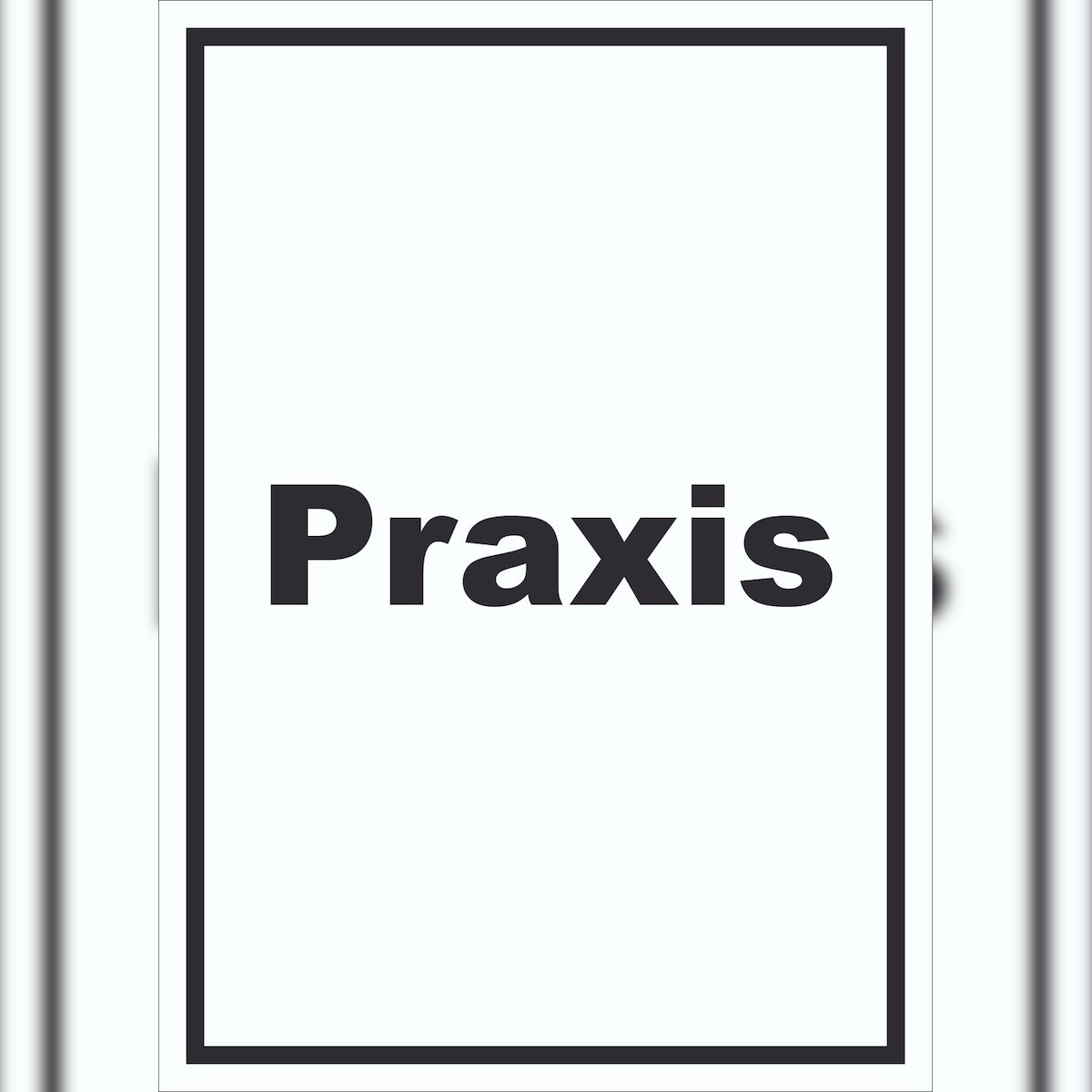 HB-Druck Praxis Schild mit Text Arzt Gesundheit hochkant A5 (148x210mm) Image