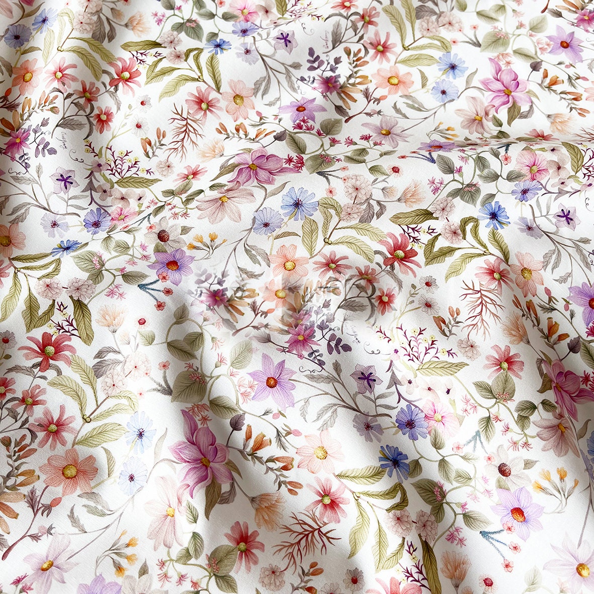 Tessuto di cotone a fiori, tessuto di design, tessuto a fiori, tessuto di cotone, tessuto a fiori stampato, tessuto morbido, tessuto per abiti estivi,