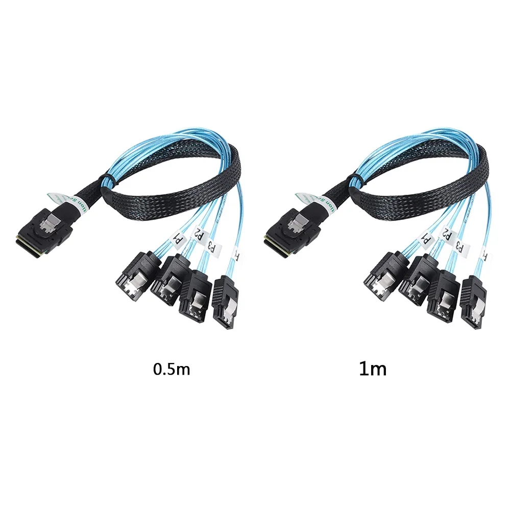 Internes Kabel Mini SAS SFF-8087 36P Host auf 4 SATA 7P Target Forward Breakout für Office Caring Computer Supplies Image