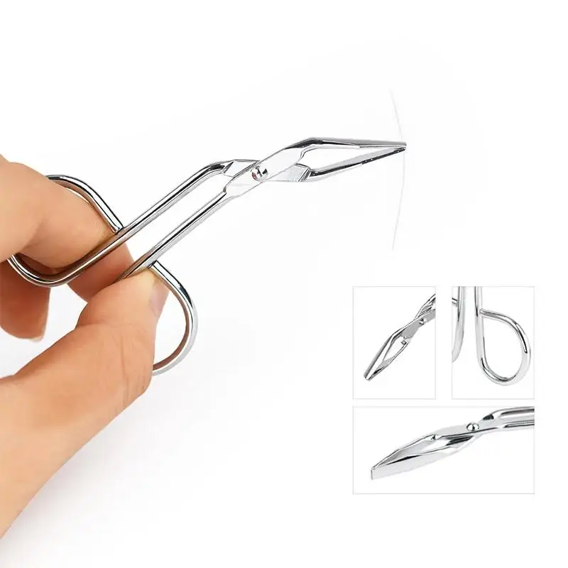 1Pcs Scissor Typ Augenbraue Pinzette Feine Haare Puller Augenbraue Nase Haar Entfernung Schönheit Make-Up Werkzeuge Zubehör Image