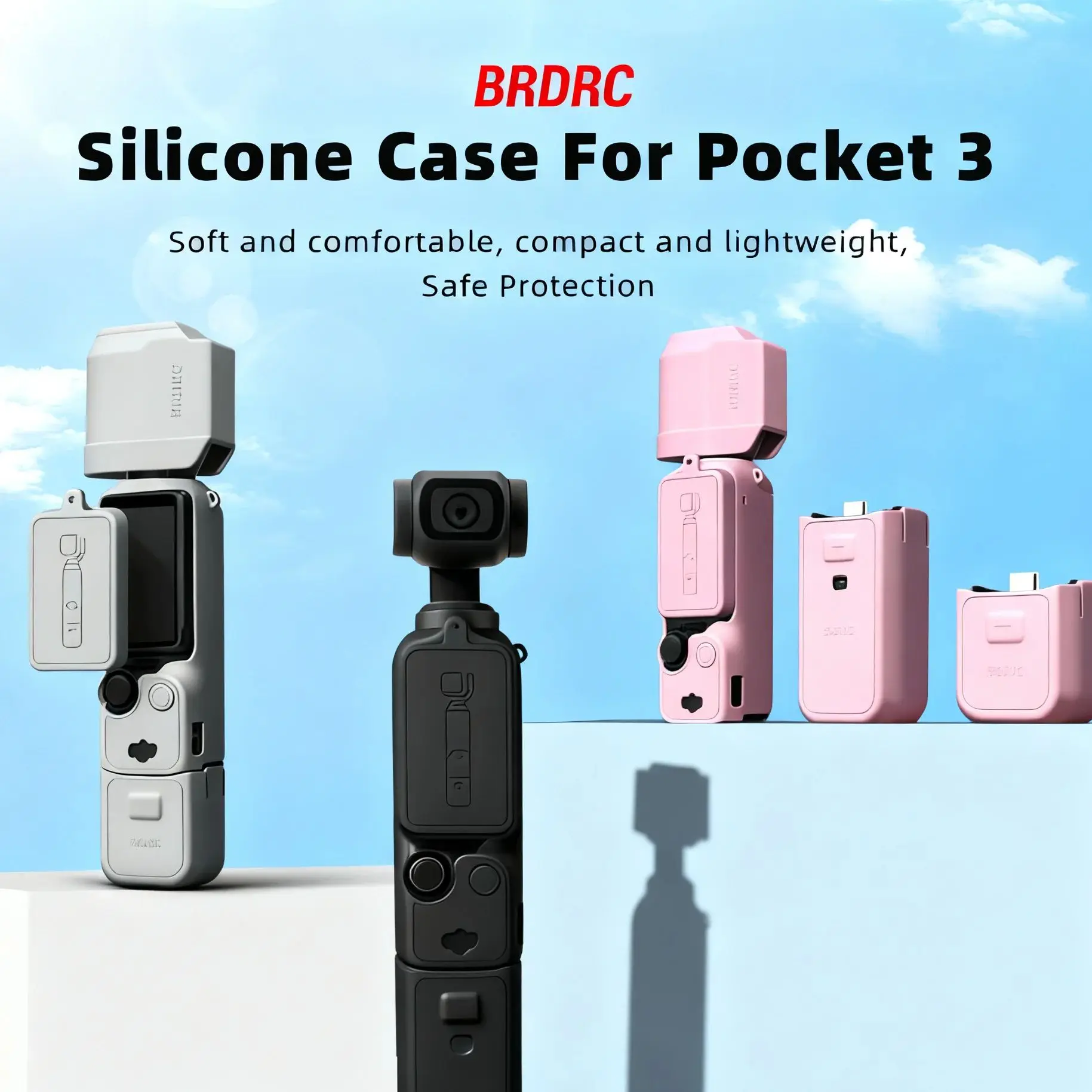 Silikonhülle Anti-Bump-Abdeckung für DJI Osmo Pocket 3, wasserdicht, kratzfest, für DJI Osmo Pocket 3 Gimbal-Objektivdeckel ﻿