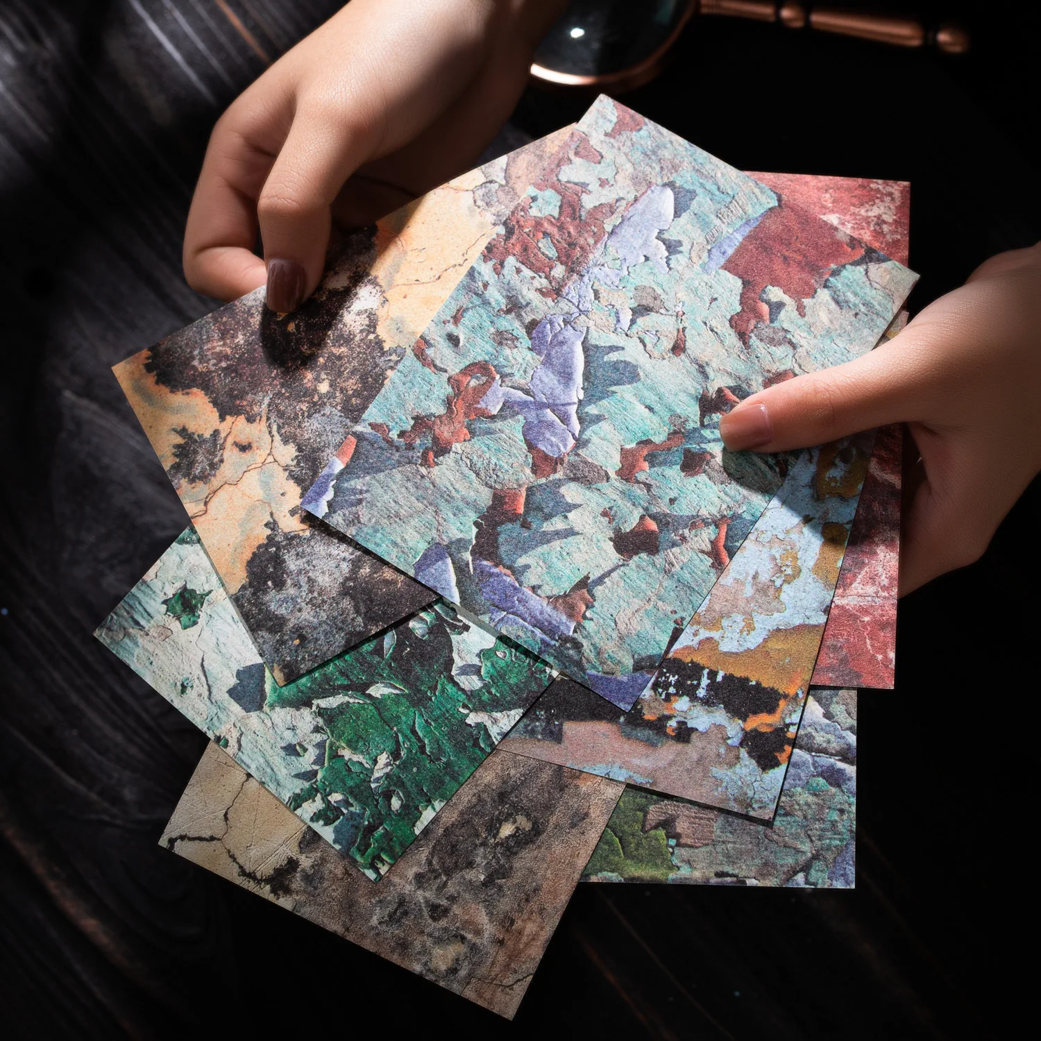 30 Blatt Vintage alte Wand Material Papier Planer dekorative Hand Konto Tagebuch Album Scrap booking Hintergrund papier