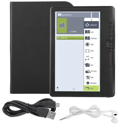 7 Zoll BK7019 Tragbarer E-Book-Reader, bunter Bildschirm, unterstützt Speicherkarte, E-Book, E-Book-Reader, digitales Buch-Lesegerät