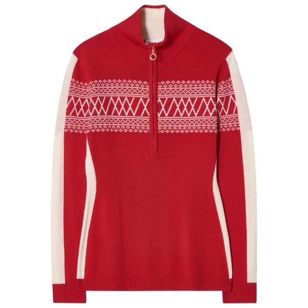 We Norwegians - Women's Signature 1/4-Zip - Merinopullover Gr M rot
