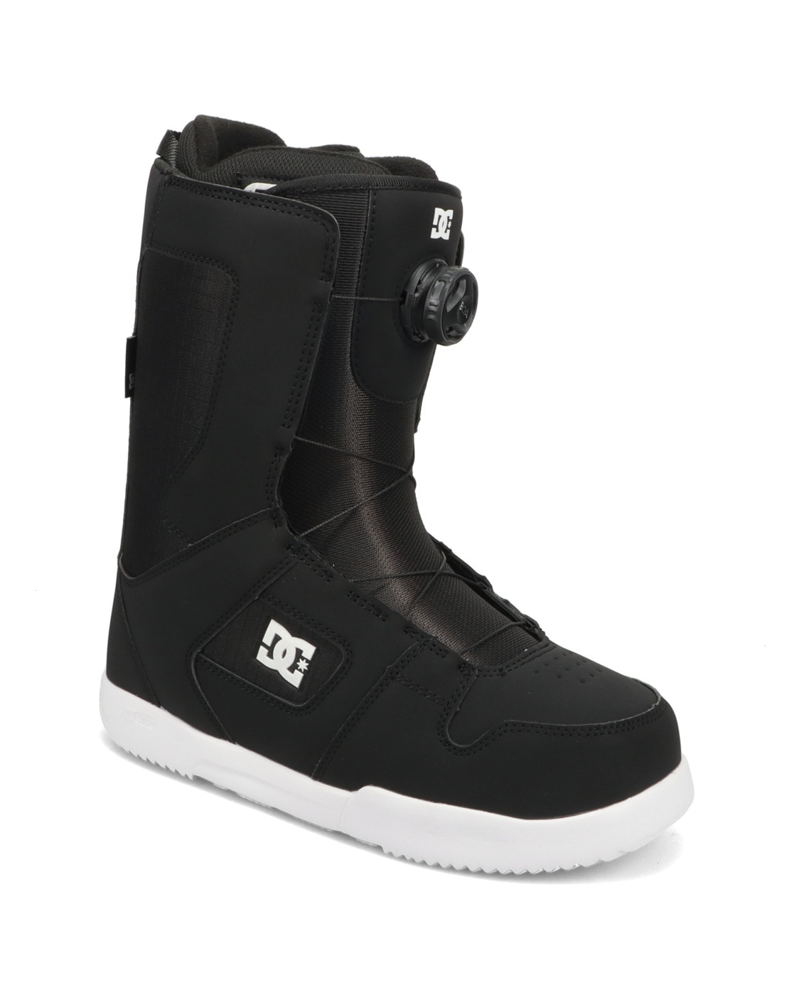 Snowboardboots DC SHOES "Phase" Gr. 9,5, schwarz-weiß (schwarz, weiß), Schuhe, 9,5(42,5), 77.4% Synthetikmaterial, 22.6% Textil