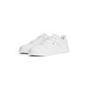 Plateausneaker TOMMY HILFIGER "TH SPORTY CUPSOLE LEATHER", Damen, Gr. 42, weiß, Leder, unifarben, sportlich, Schuhe, Freizeitschuh, Halbschuh, Schnürschuh mit seitlichem Logo