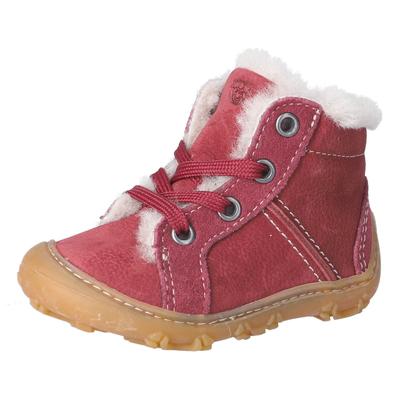 Winterstiefel PEPINO BY RICOSTA "Elia WMS: weit", Kinder, Gr. 23, rot, Leder, casual, Schuhe, Lauflernschuh mit Warmfutter, Größenschablone zum Download Image