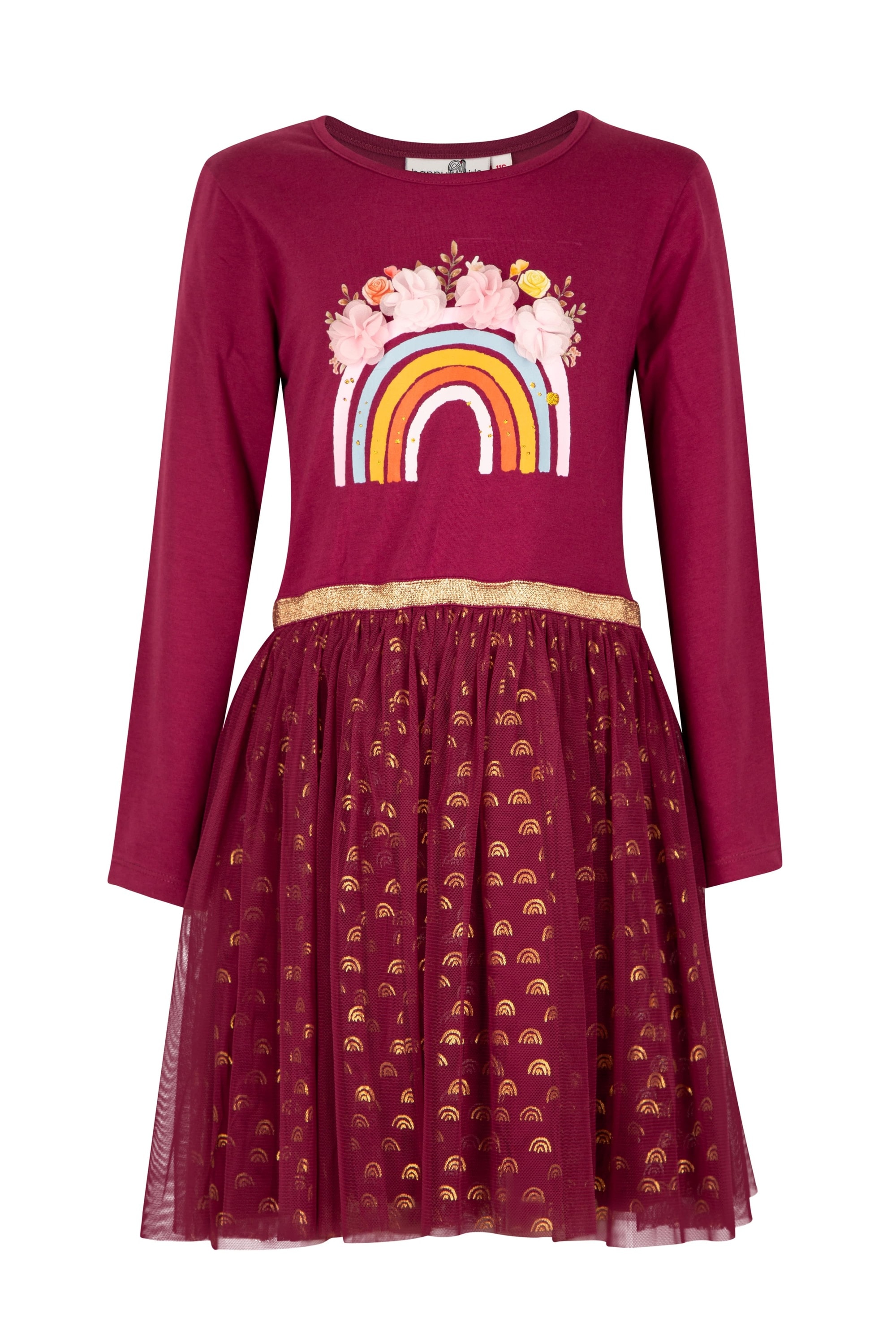 Sommerkleid HAPPY GIRLS "dress", Mädchen, Gr. 146, EURO-Größen, berry, Stoff, 100% Baumwolle, normal, Kleider Image
