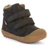 Lauflernschuh FRODDO "OLLIE WOOL TEX", Kinder, Gr. 24, blau (dunkelblau), Nubukleder, klassisch, Schuhe, Winterstiefel, Klettschuh mit Wollfutter