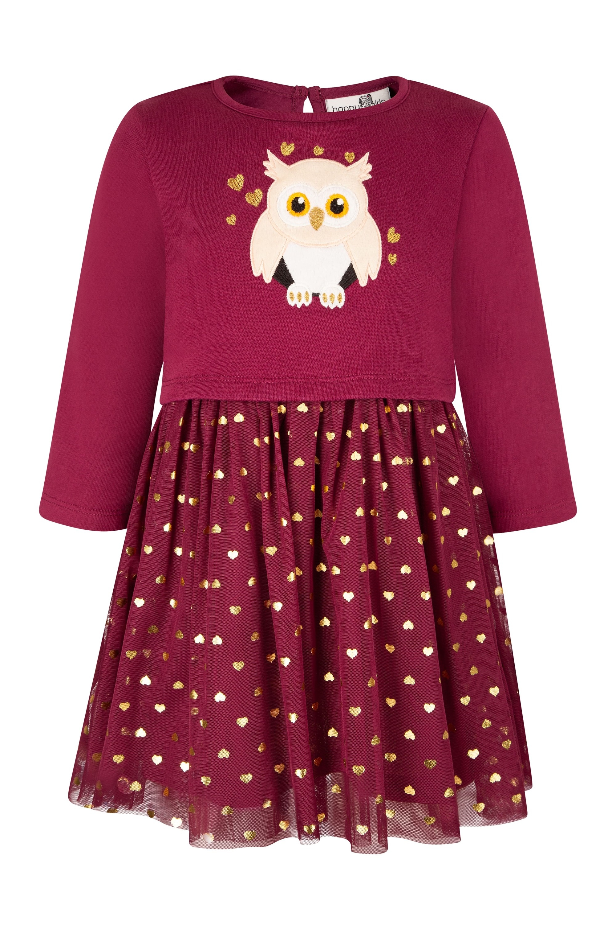 Sommerkleid HAPPY GIRLS "dress", Mädchen, Gr. 110, EURO-Größen, berry, Stoff, 100% Baumwolle, normal, Kleider Image