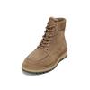 Stiefelette MARC O'POLO "mit Innenzipper", Damen, Gr. 44, grau (schwarz taupe), Obermaterial: 100% Leder (Rind), unifarben, Schuhe