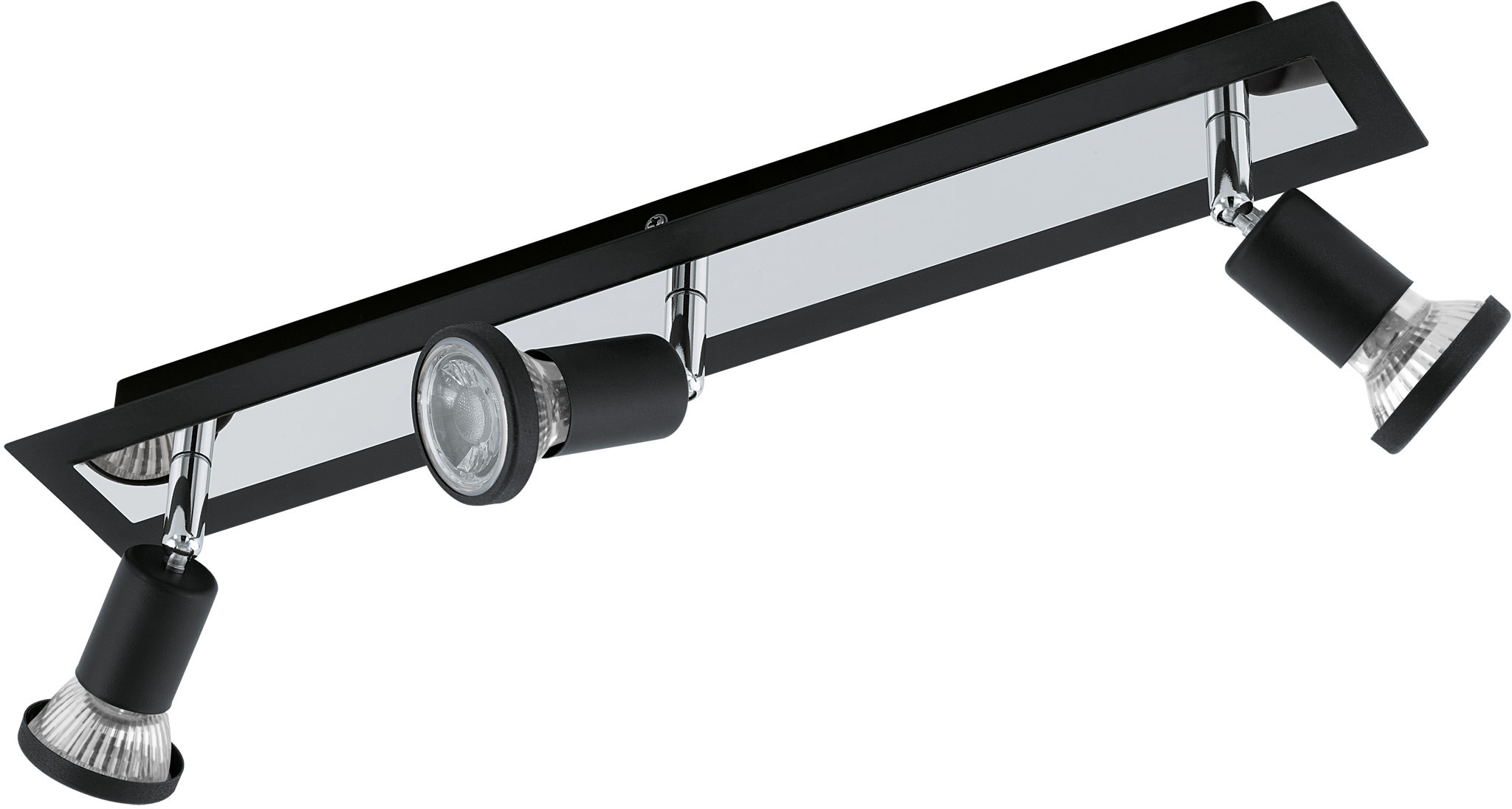 EGLO LED Deckenspots "SARRIA", schwarz (schwarz, chromfarben), 3, Leuchten, LED Deckenleuchte, LED Deckenlampe