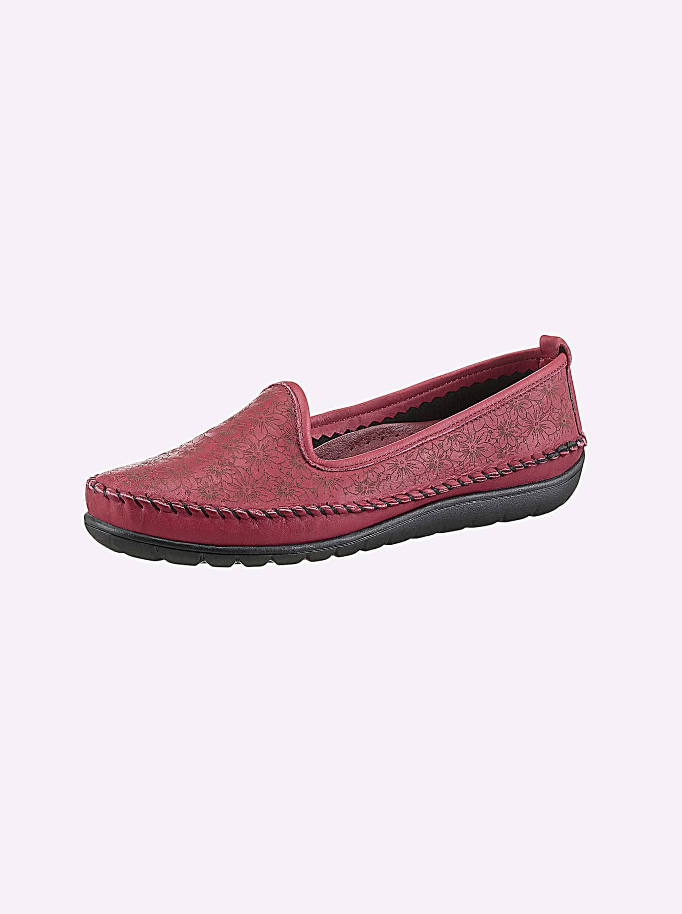 Ballerina GEMINI, Damen, Gr. 37, rot, Glattleder, Sportlich, Schuhe