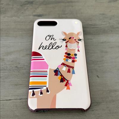 Kate Spade Cell Phones & Accessories | Kate Spade Live Colorfully Camel Iphone 8 Plus Case | Color: Cream/Pink | Size: Os