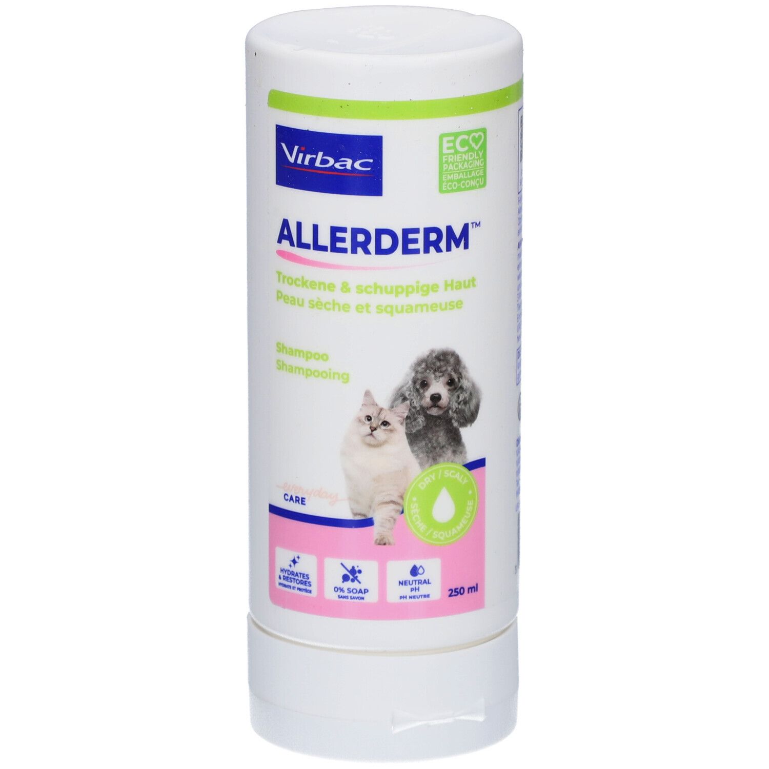 Allerderm Shampoo trock./schupp.Haut f.Hund/Katze 250 ml Image