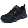 Outdoorschuh SKECHERS "SKECH-AIR ENVOY", Herren, Gr. 45, schwarz, Leder, Textil, casual, Schuhe, mit Air-Cooled Memory Foam