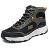 Trekkingschuh SKECHERS "HILLCREST 2.0", Herren, Gr. 48,5, grün (oliv, schwarz), Lederimitat, Textil, casual, Schuhe, Schnürboots, Freizeitschuh, wasserabweisend