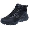Trekkingschuh SKECHERS "HILLCREST 2.0", Herren, Gr. 39, schwarz, Lederimitat, Textil, casual, Schuhe, Schnürboots, Freizeitschuh, wasserabweisend