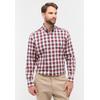 Langarmhemd ETERNA "COMFORT FIT", Herren, Gr. M, US-Größen, rot (rubinrot), Twill, 70% Baumwolle, 30% Lyocell, normal, Langarm Manschette, Hemden, EASY IRON (bügelleicht)