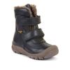 Winterstiefel FRODDO "LINZ WOOL TEX HIGH", Kinder, Gr. 29, blau (dunkelblau), Glattleder, klassisch, Schuhe, Klettstiefel, Snowboots mit Wollfutter