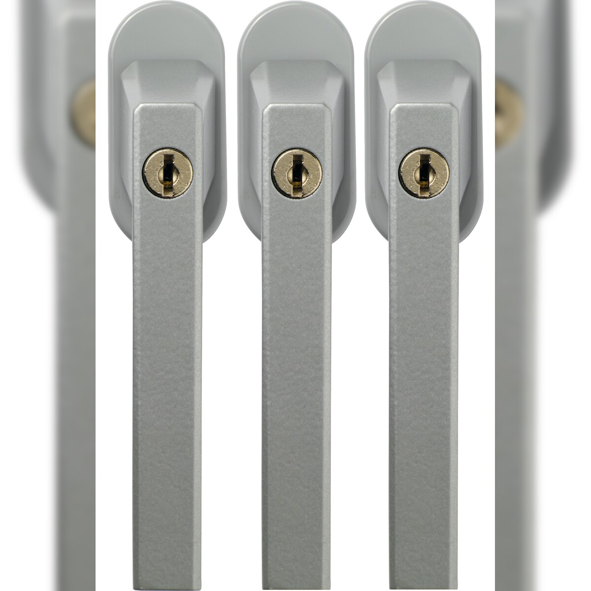 ABUS FG110 abschließbarer Fenstergriff 3er Set- silber Image