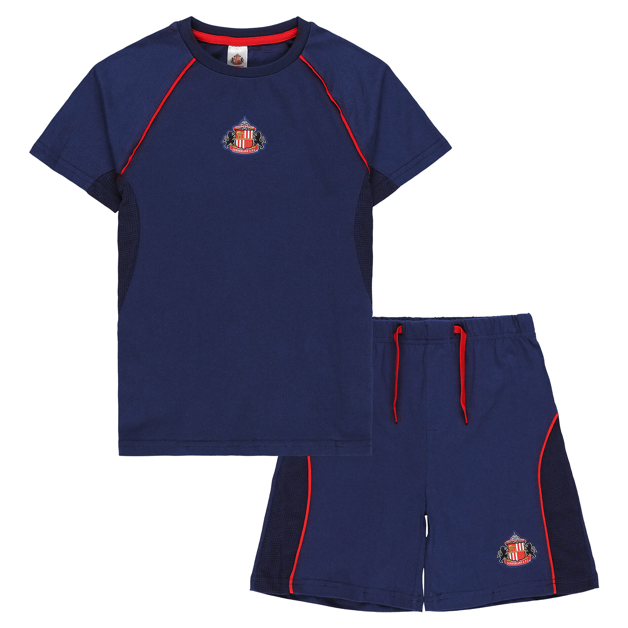 Kurzes Sunderland-Pyjama – Marineblau – Jungen Image