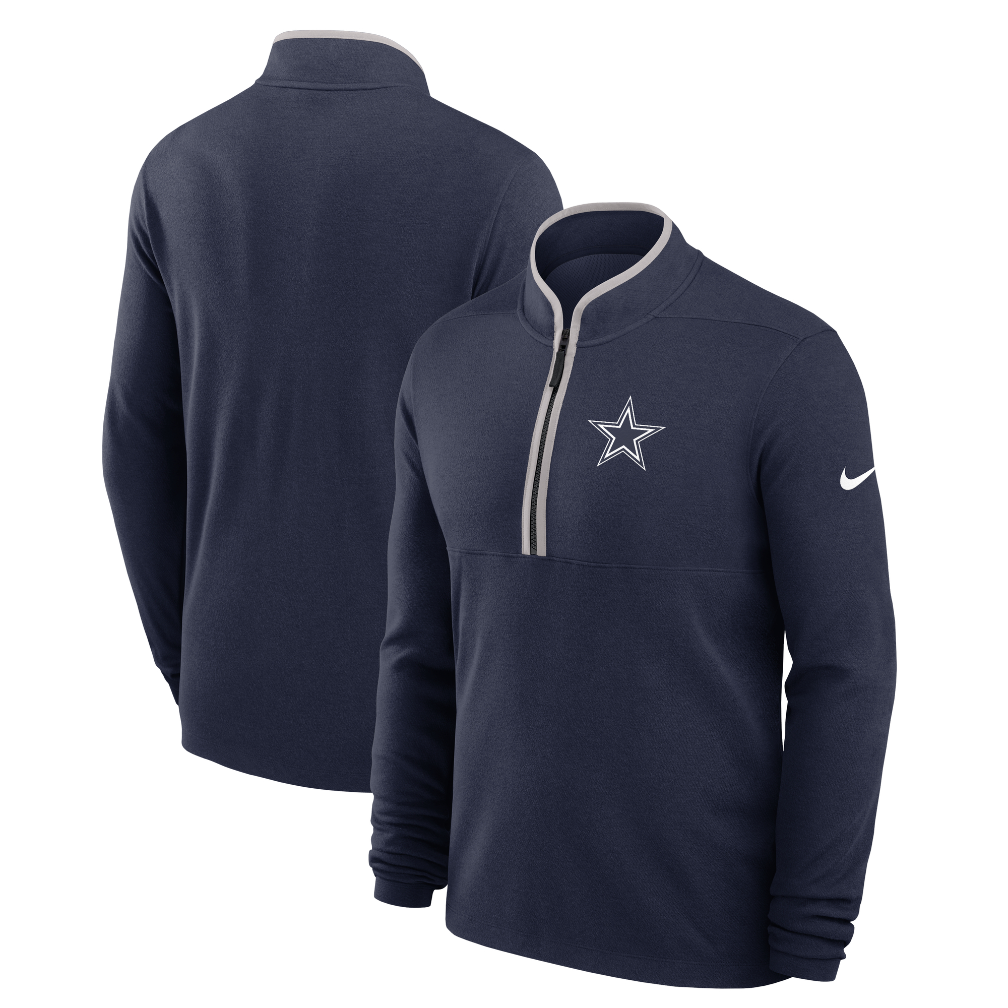 Dallas Cowboys Nike Victory 1/2 Reißverschluss oberteil - Herren Image