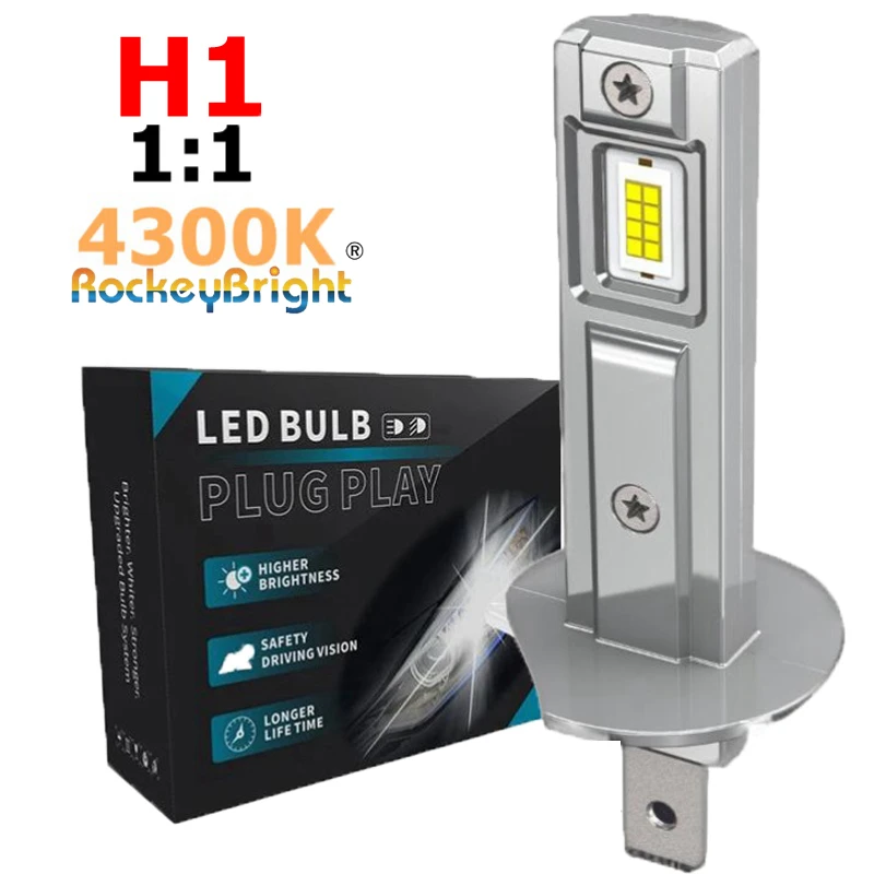 2 pièces 200W 20000lm H7 H1 phares LED 4300K 6000K M1P H1 H11 H8 H9 9005 9006 hb3 hb4 H1 H3 voiture lumière LED H4 ampoule de phare LED
