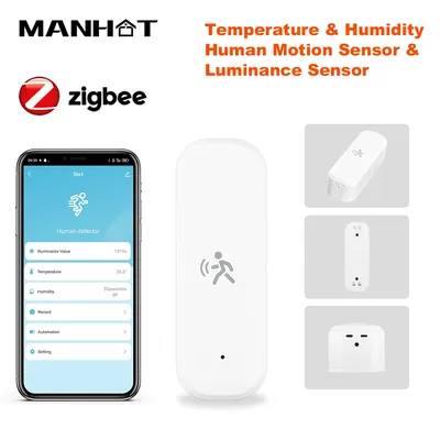 Smart ZigBee3.0 Pir Motion Sensor Detektor Temperatur Und Feuchtigkeit Sensor Sicherheit Einbrecher Für Smart Home Gerät Automatisierung