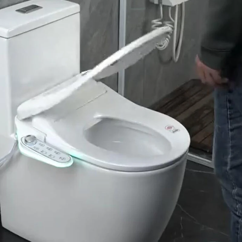 Smarter KI-gesteuerter japanischer Toilettensitz mit APP-Steuerung, Bidet-Funktion, elektrischer Spülung und WC-Deckel Image