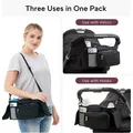 Borsa portaoggetti universale per passeggino 3 IN 1 Borsa da viaggio per appendere di grande capacità Portabottiglie per telefono Borsa per pannolini per mummia