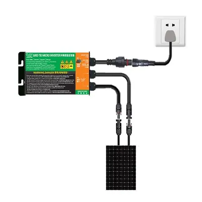 TZT GMI120L 120W/GMI150L 150W/GMI180L 180W MPPT Solar Micro Inverter PV Grid Tie Inverter Input DC 10.8V-30V Output 120V/230V