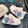 Stitch Damen-Sneaker mit zunehmender Höhe, 6 cm, Sport-Freizeitschuhe, bequeme, leichte Sportschuhe, Größe 35–40