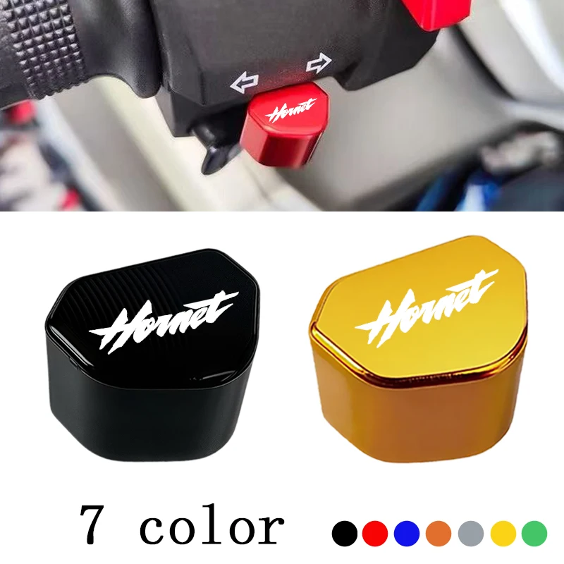 CNC Aluminium Motorrad Schalter Taste Blinker Schalter Schlüssel Kappe FÜR HONDA CB600F Hornet CB600F CB599F CB600F 599F 1998-2025 Image