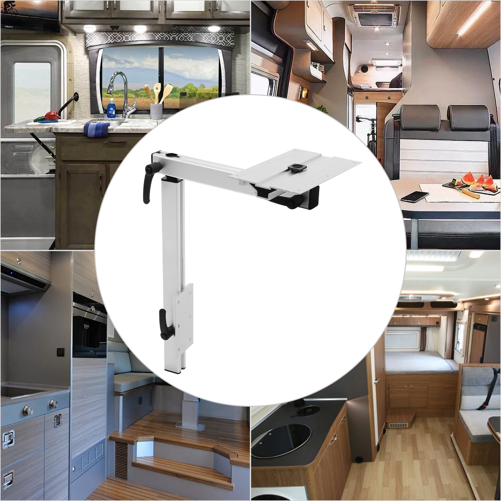 Adjustable RV Table Leg 360° Rotatable 110.23lbs Load-bearing for RVs, Yachts, etc.
