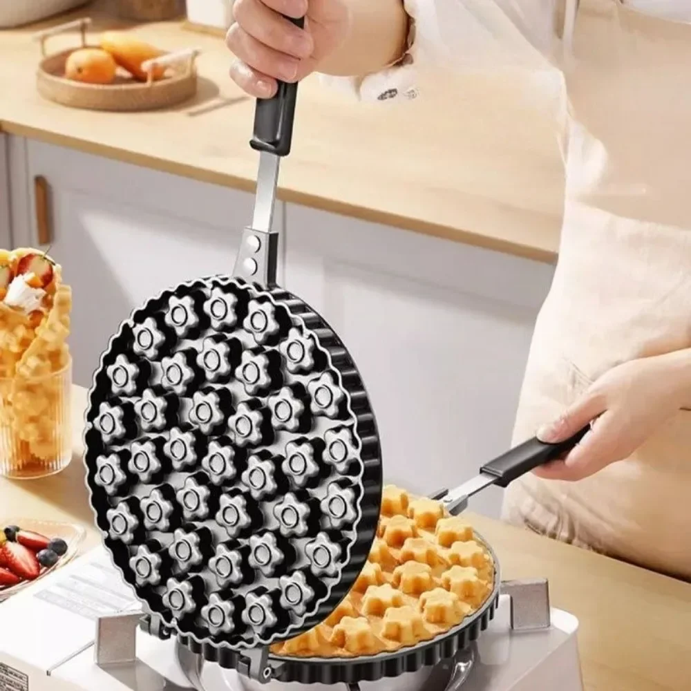 ​ Antihaftbeschichtete Aluminium-Kuchenform, 19-Loch-Pflaumenblüten-Design, leicht zu lösen, zum Backen zu Hause, Gebäck, Sandwiches, Backzubehör Image