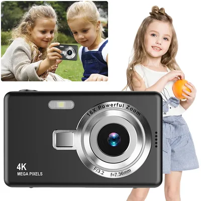 4K HD 1080P Digital Camera Anti-Shake Autofocus Vlogging Camera 2.4 Inch IPS Screen Photography Camera for Photography and Video